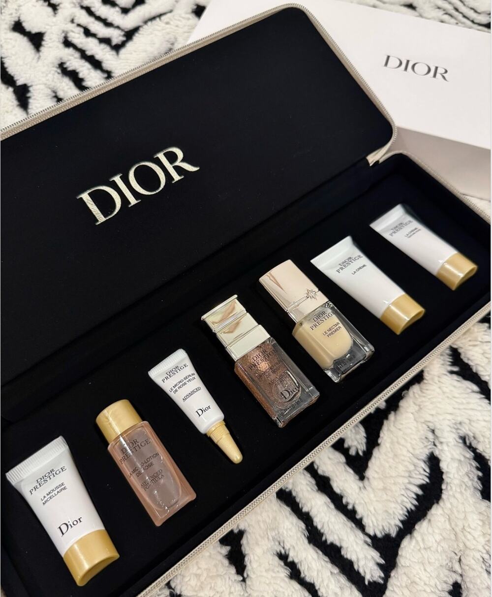 New Dior Travel Size Skin Care Set in Presentation Box Mini Beauty Set